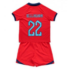 Baby Fußballbekleidung England Jude Bellingham #22 Auswärtstrikot WM 2022 Kurzarm (+ kurze hosen)